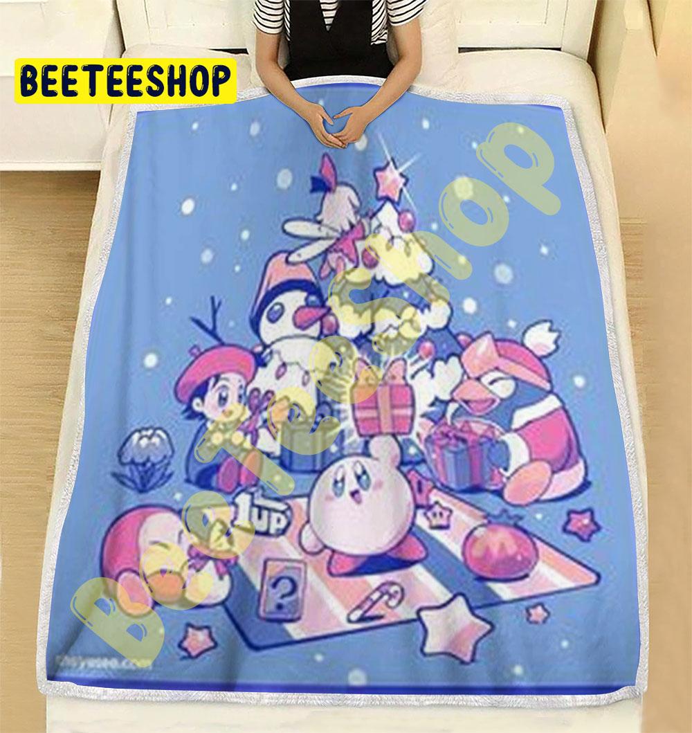 Cute Kirby Christmas 04 Trending Blanket