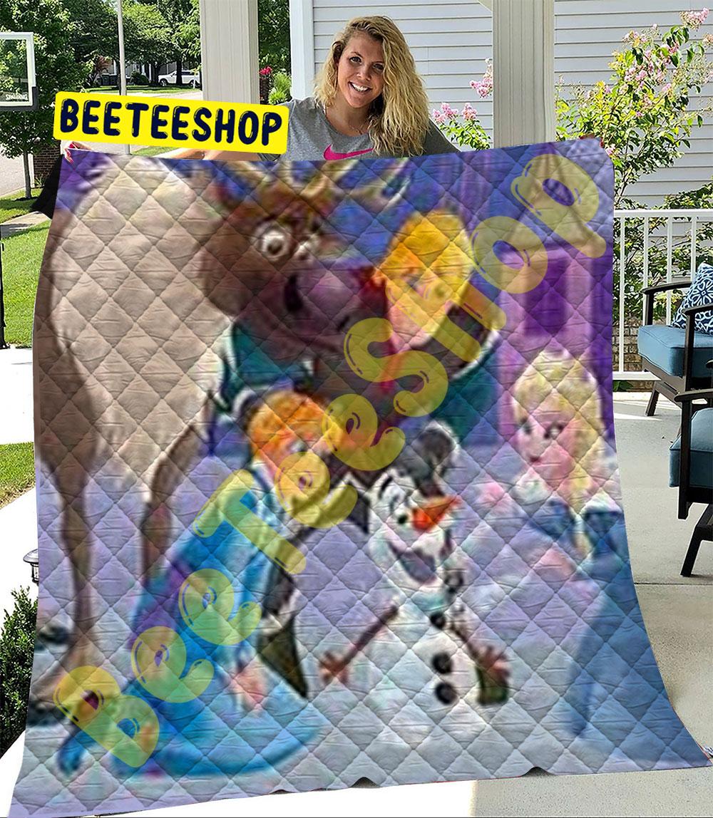 Cute Olaf’s Frozen Adventure 16 Trending Quilt