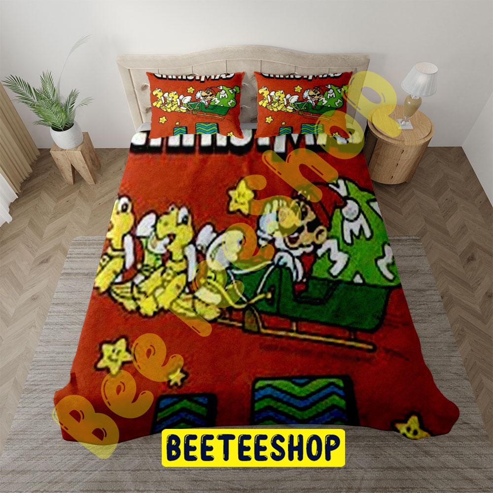 Cute Super Mario Christmas 2 Trending Bedding Set