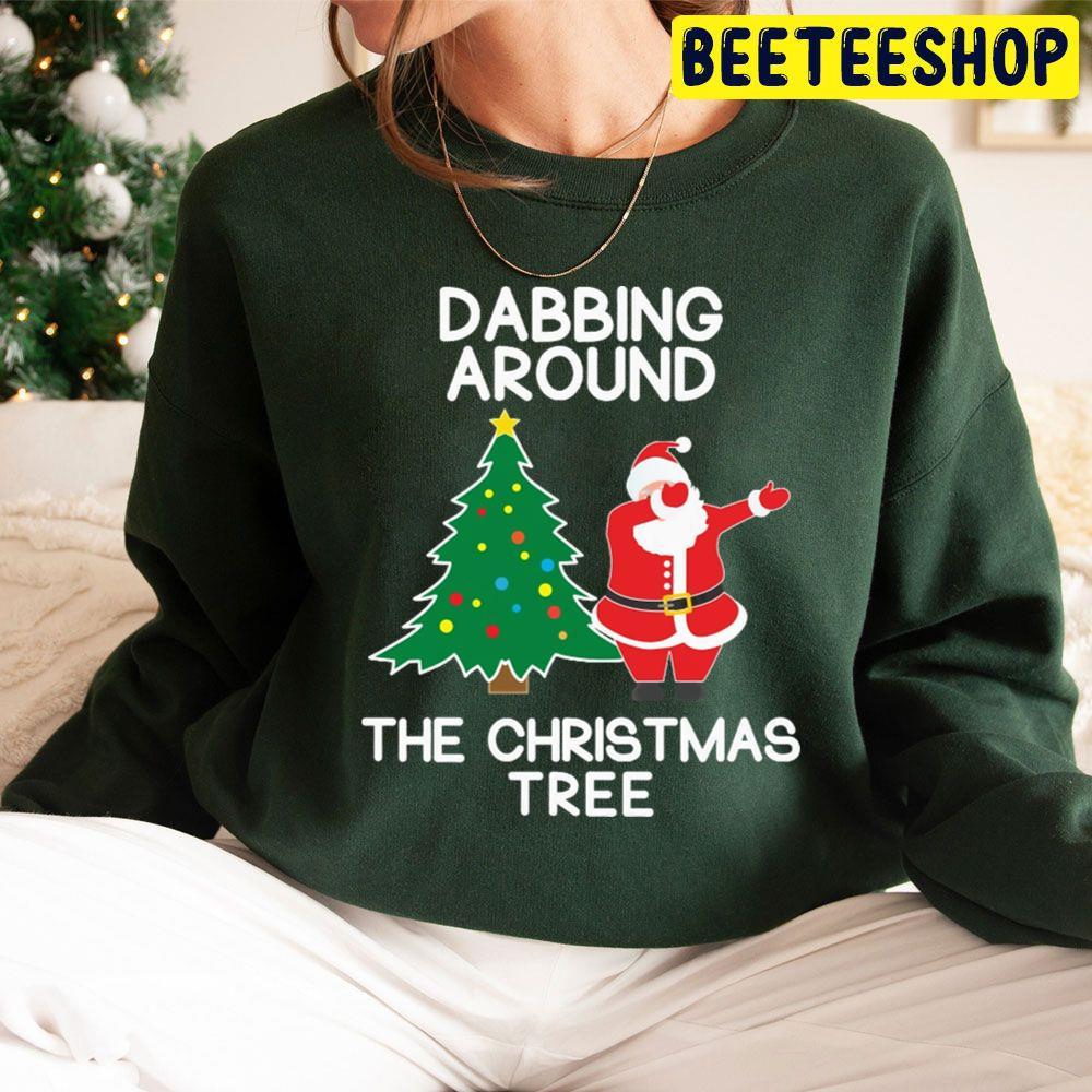 Dabbing Around The Christmas Tree Beeteeshop Trending Unisex Sweatshirt