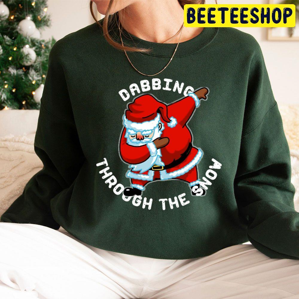 Dabbing Santa Christmas Dabbing Through The Snow Beeteeshop Trending Unisex Sweatshirt