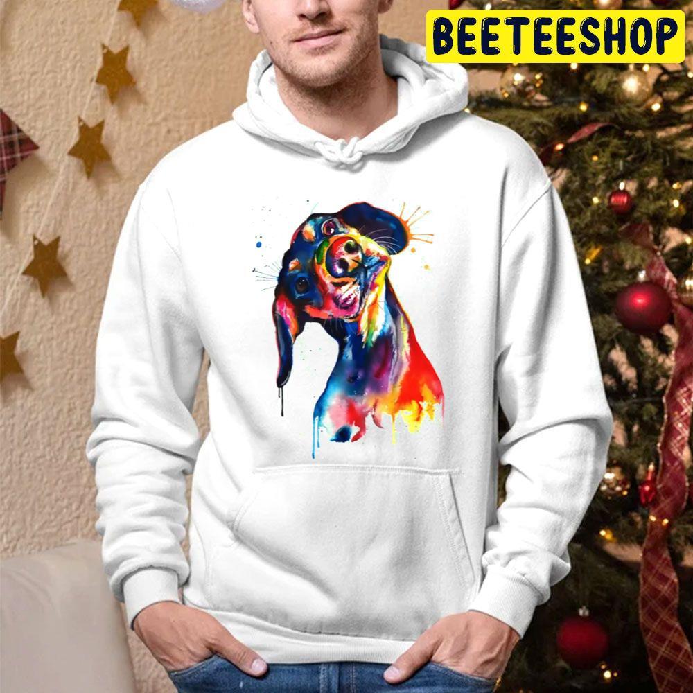 Dachshund Watercolor Beeteeshop Trending Unisex Hoodie