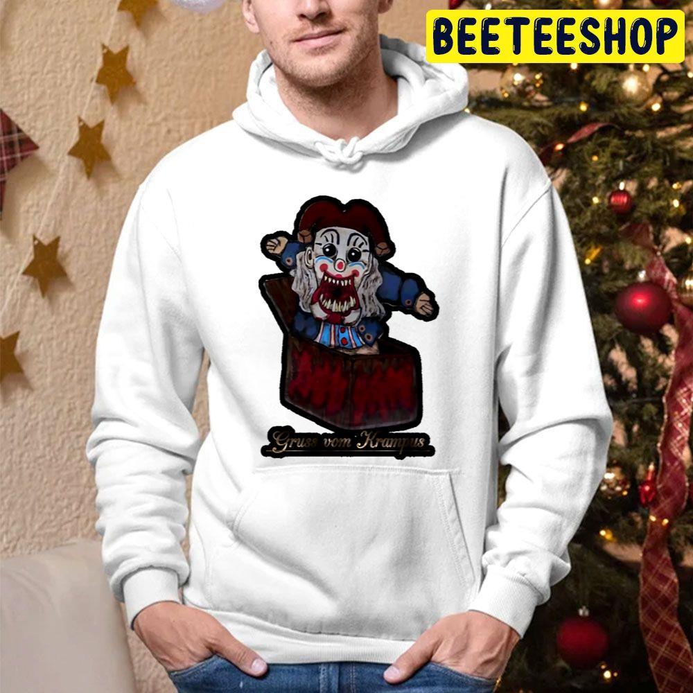 Der Clown Krampus Christmas Beeteeshop Trending Unisex Hoodie