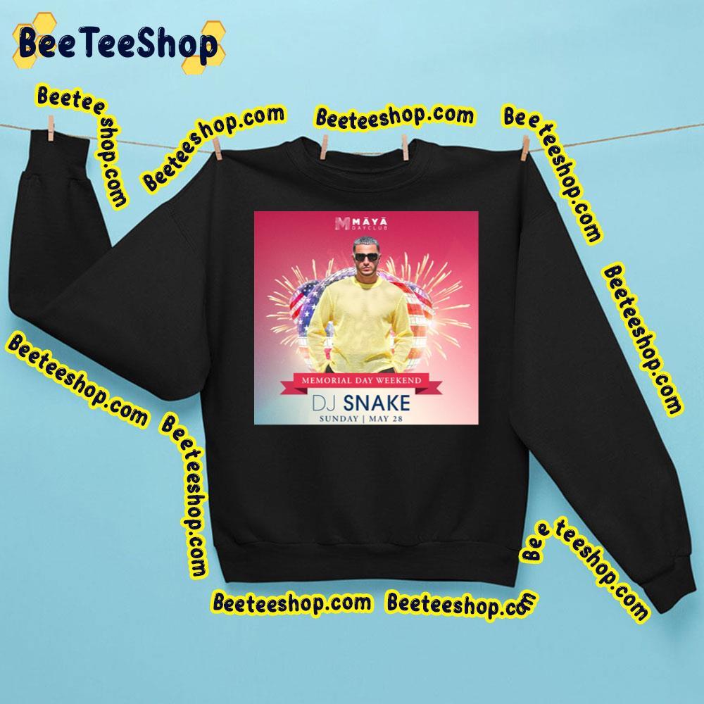 Dj Snake Memorial Day Weekend 28 May 2023 Beeteeshop Trending Unisex Sweatshirt