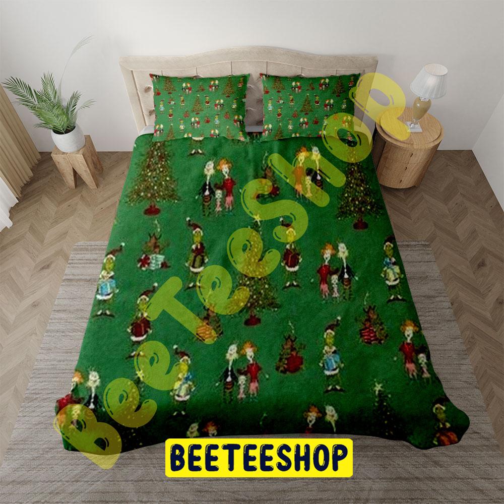 Dr Seuss’ How The Grinch Stole Christmas 10 Trending Bedding Set