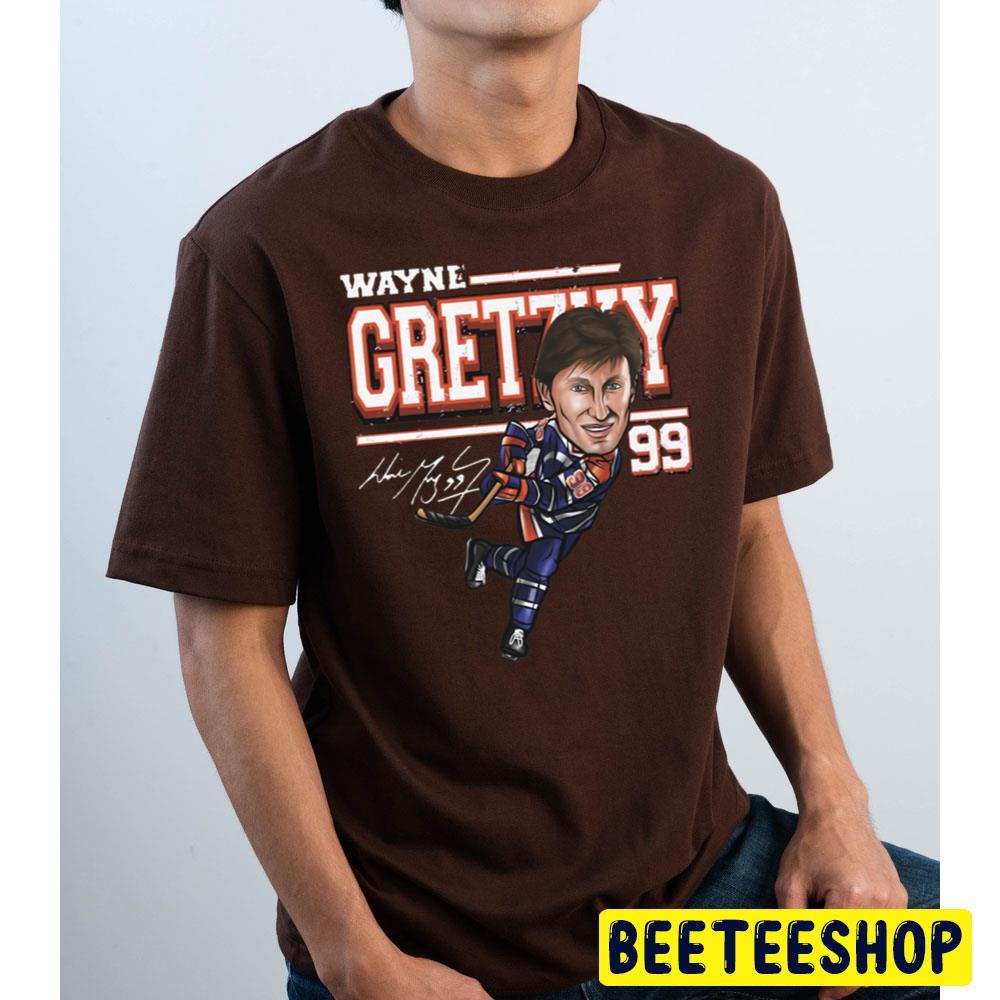 Edmonton Cartoon Wayne Gretzky Hockey Unisex T-Shirt