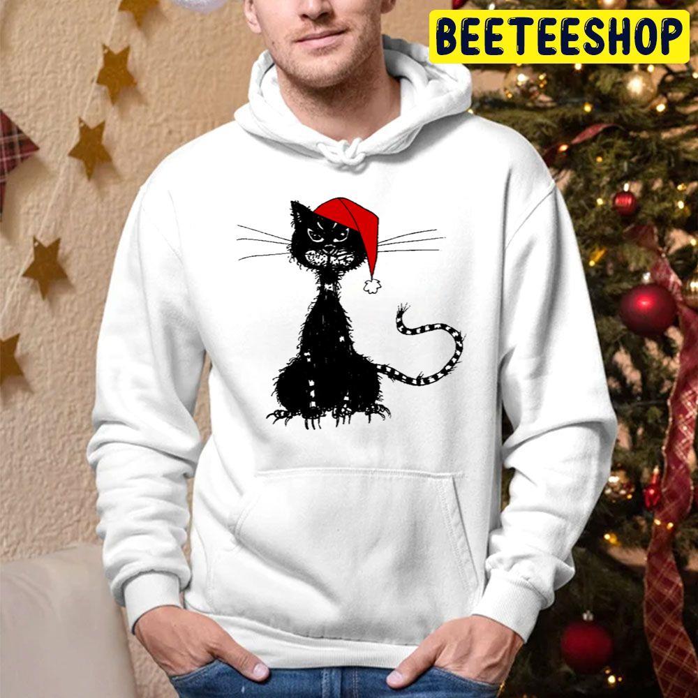 Evil Christmas Cat Beeteeshop Trending Unisex Hoodie