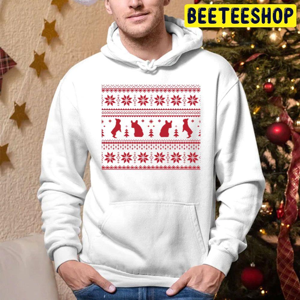 French Bulldog Frenchie Red Christmas Beeteeshop Trending Unisex Hoodie