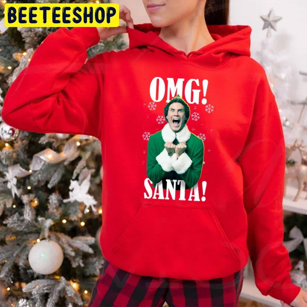 Funny Omg Elf Christmas Beeteeshop Trending Unisex Hoodie