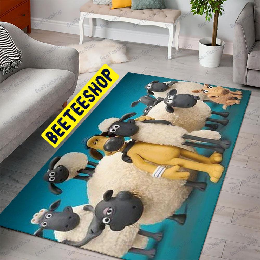 Funny Shaun The Sheep The Flight Before Christmas 02 Trending Rug Rectangle