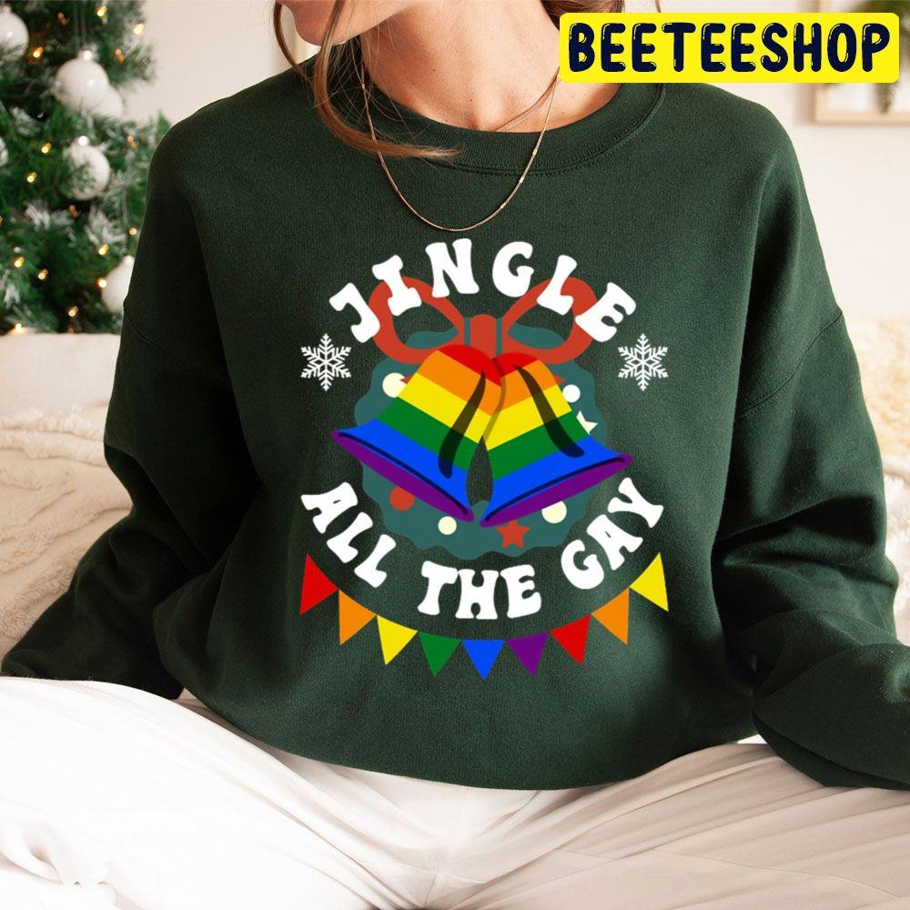 Gay Jingle All The Way Christmas Beeteeshop Trending Unisex Sweatshirt