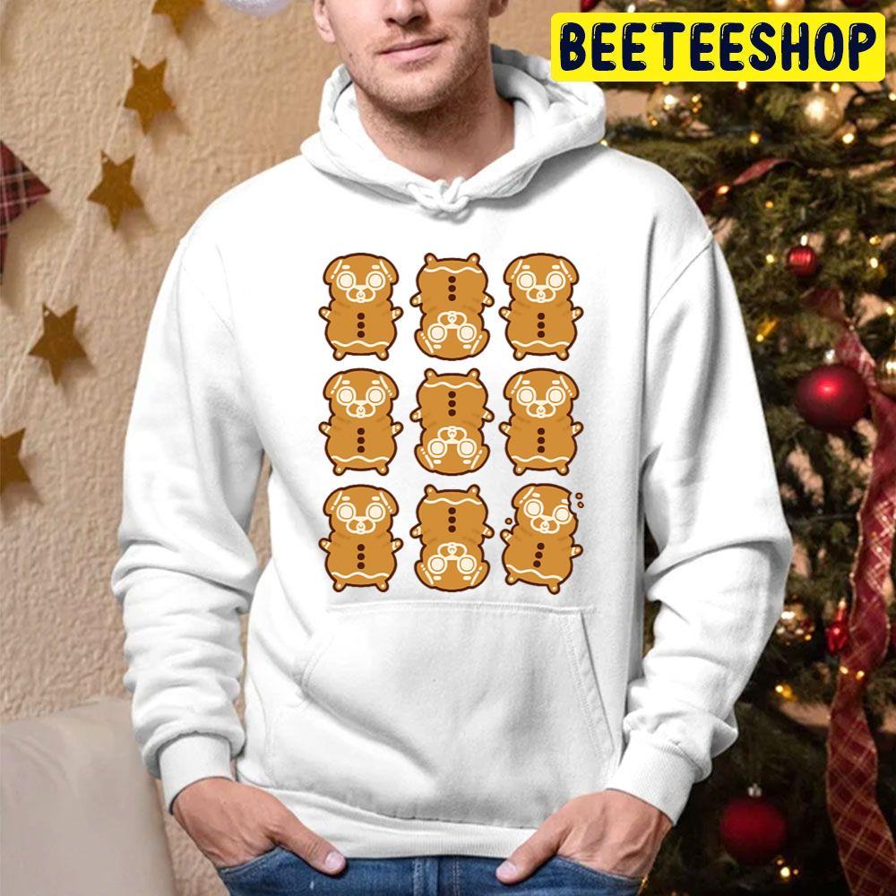 Gingerbread Puglie Christmas Beeteeshop Trending Unisex Hoodie