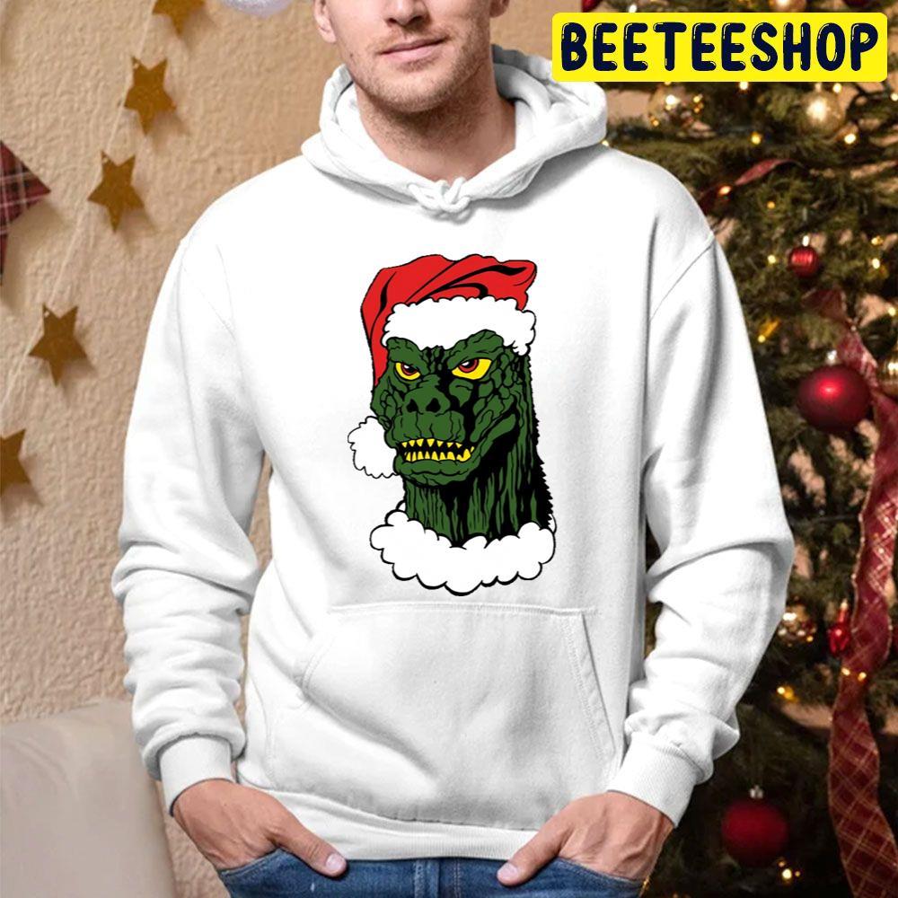 Godzilla Christmas Beeteeshop Trending Unisex Hoodie