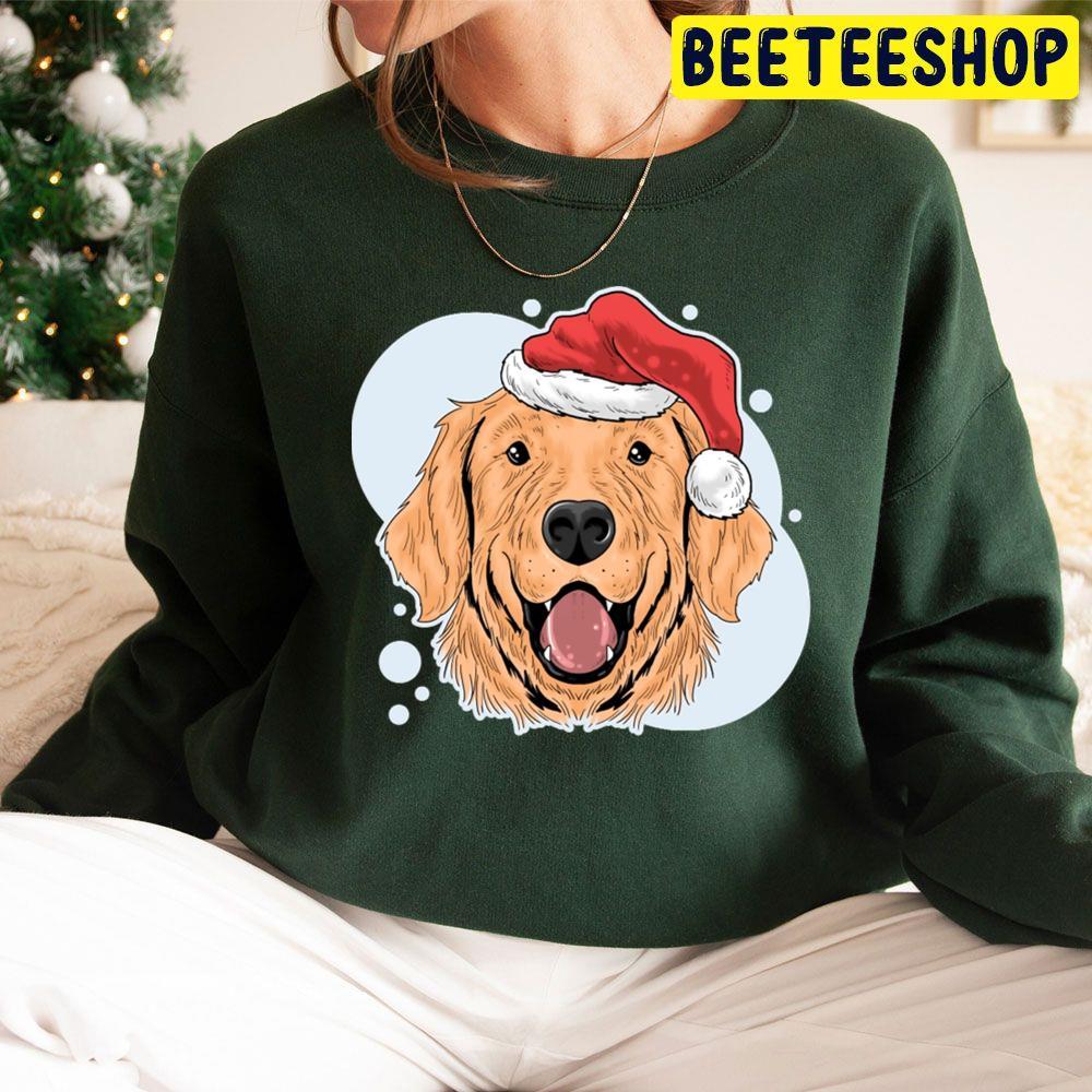 Golden Retriever Christmas Dogs Beeteeshop Trending Unisex Sweatshirt