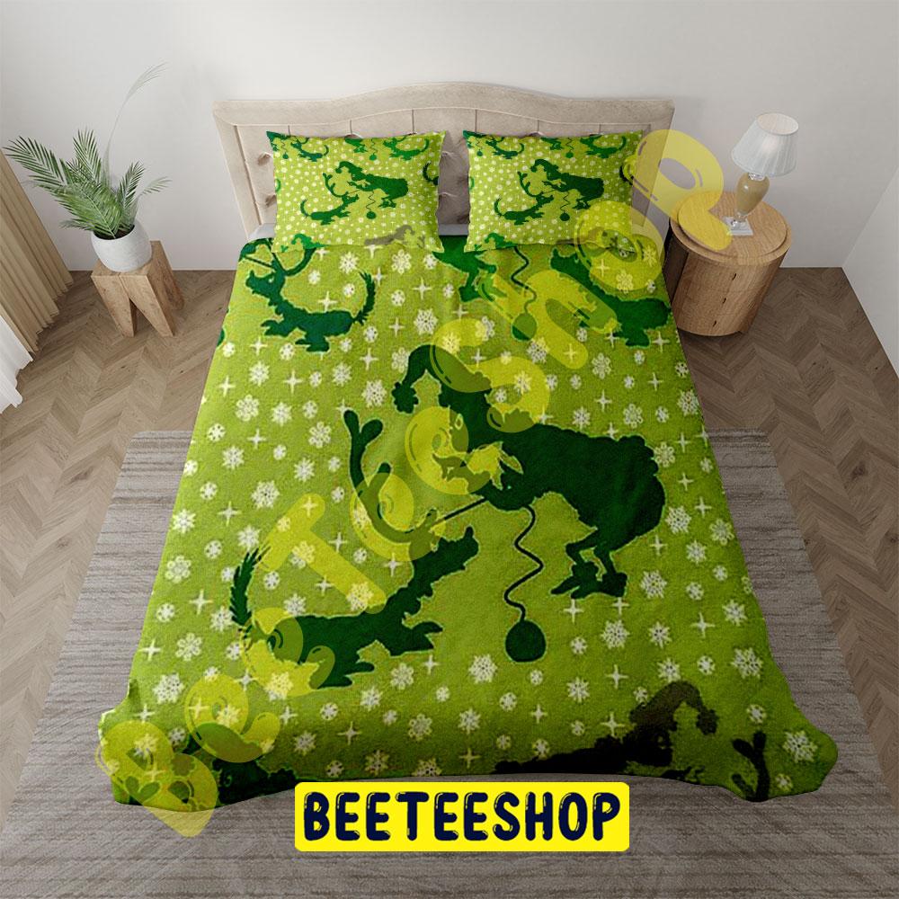 Green Art Grinch Trending Bedding Set