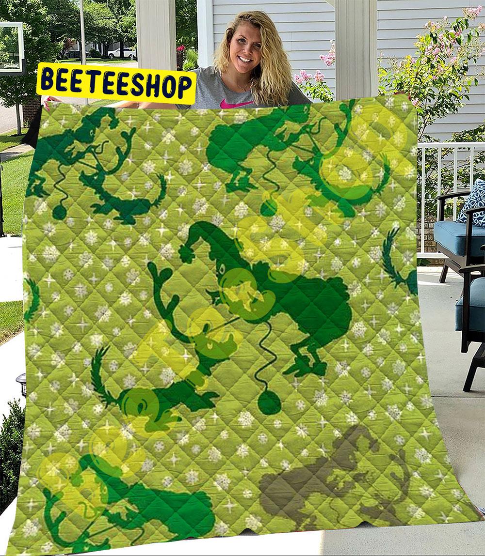 Green Art Grinch Trending Quilt