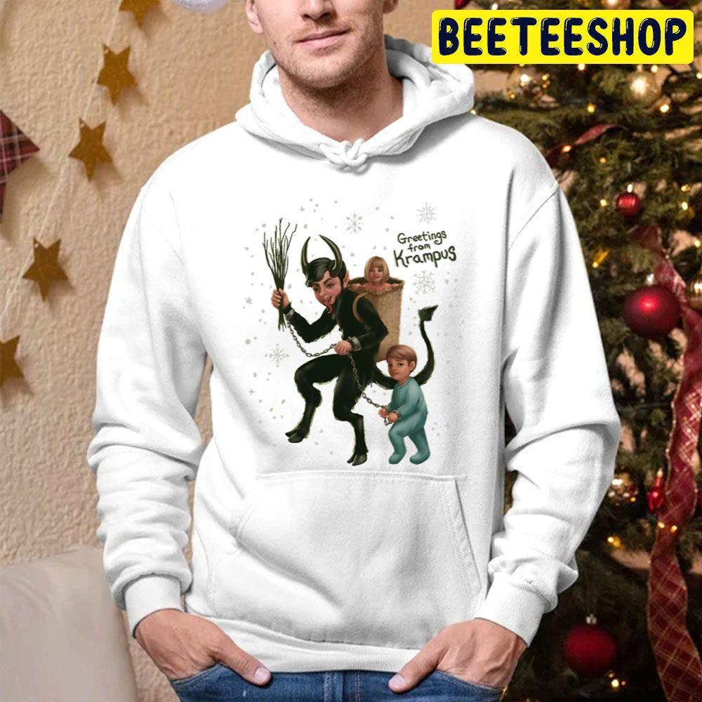 Greetings From Krampus Christmas Beeteeshop Trending Unisex Hoodie