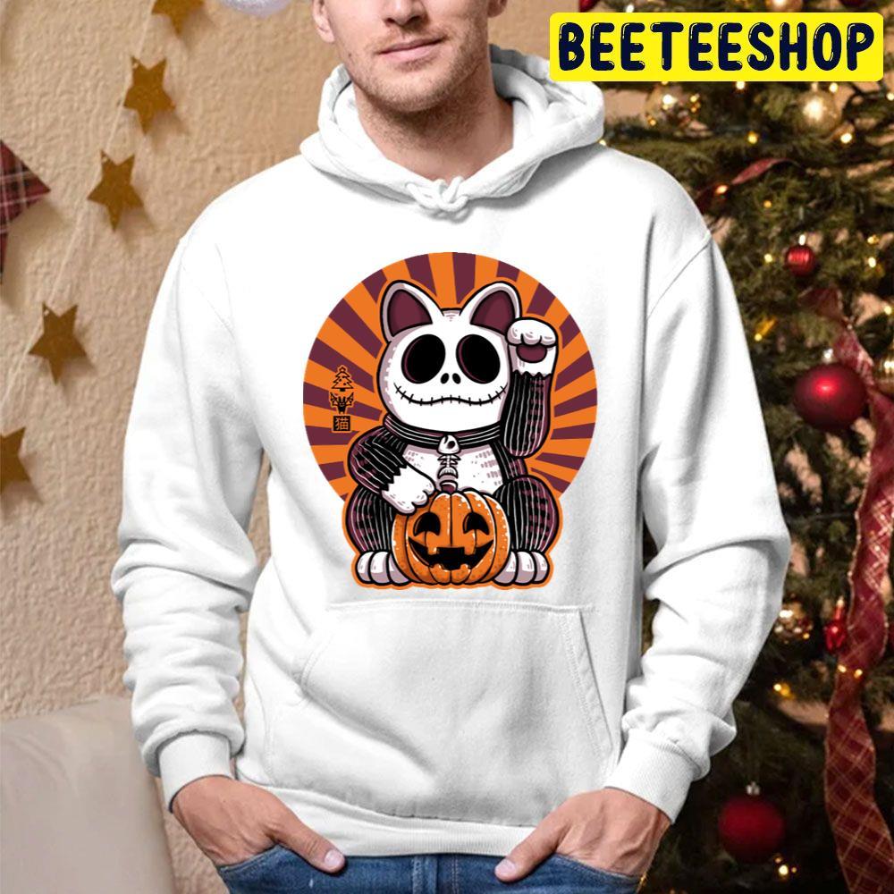 Halloween Neko Cat Jack Christmas Beeteeshop Trending Unisex Hoodie