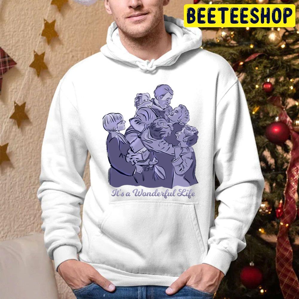 Happy Family It’s A Wonderful Life Christmas Beeteeshop Trending Unisex Hoodie