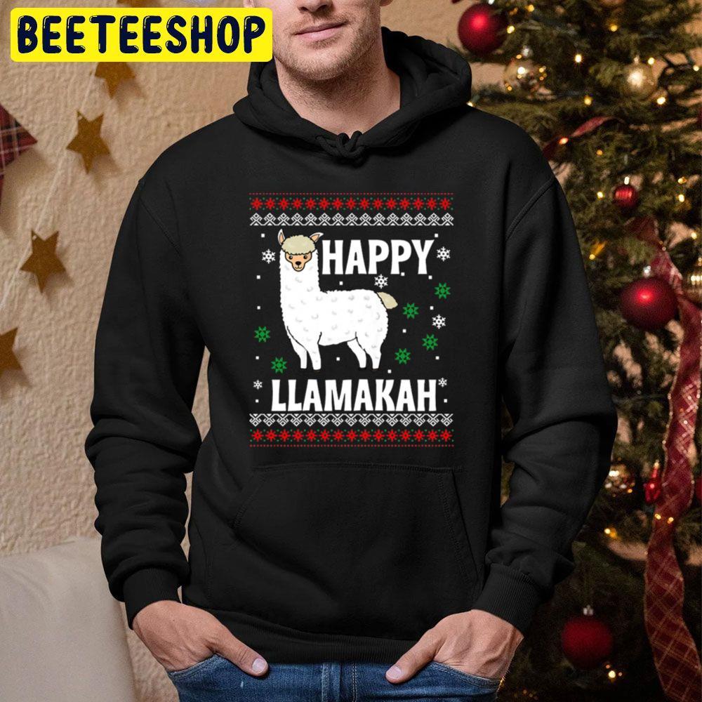 Happy Llamakah Christmas Beeteeshop Trending Unisex Hoodie