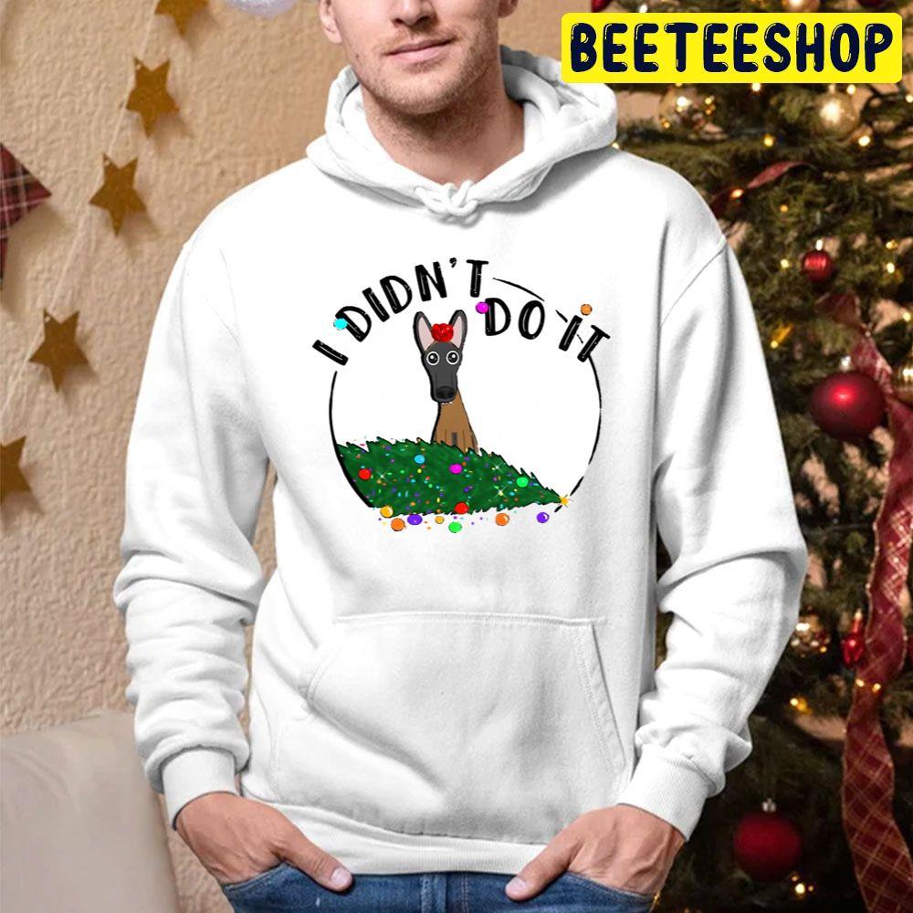 I Didn’t Do It Holiday Funny Dog Christmas Beeteeshop Trending Unisex Hoodie