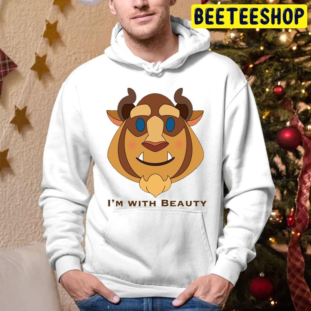 I’m With Beauty Beauty And The Beast The Enchanted Christmas Beeteeshop Trending Unisex Hoodie