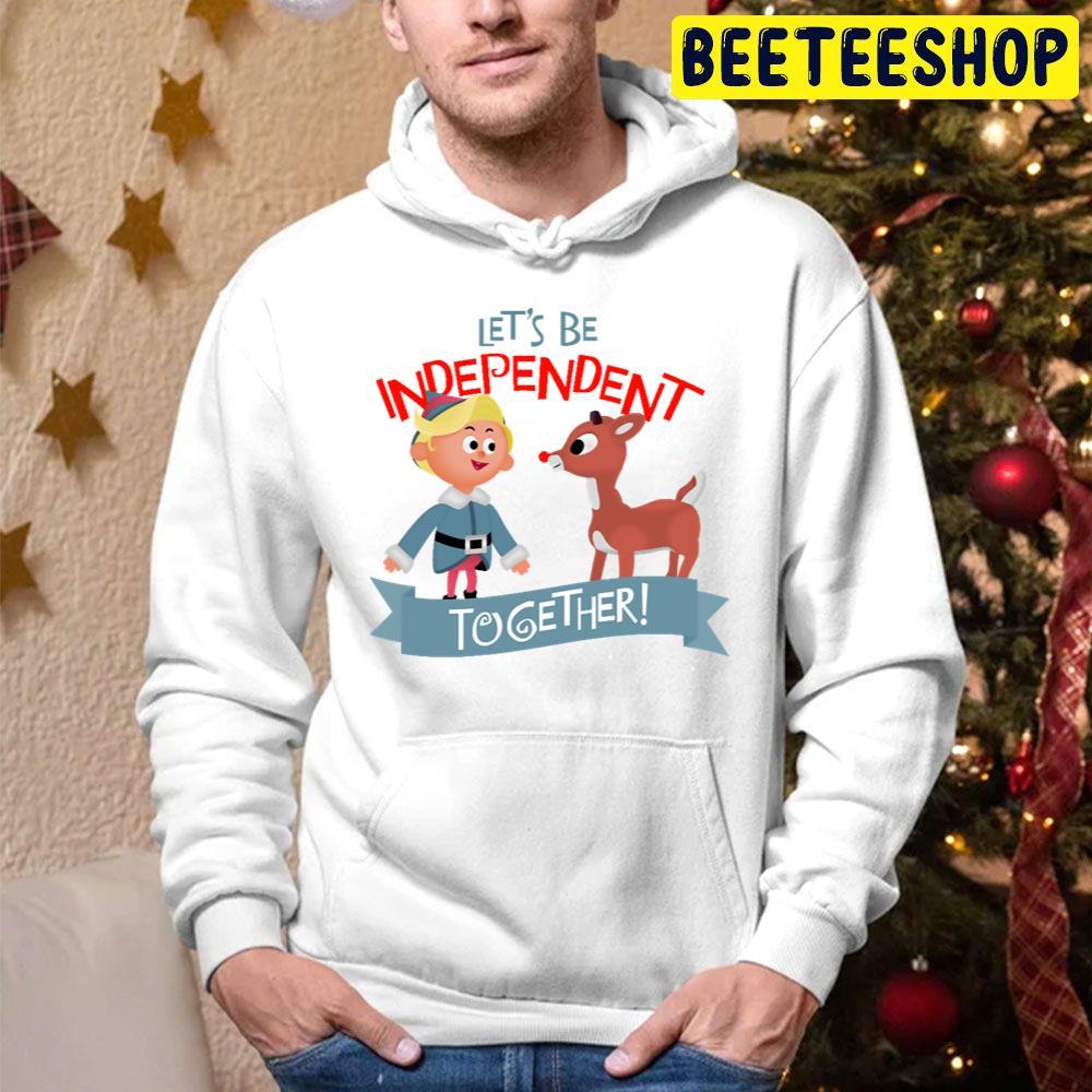 Independent Together Hermey And Rudolph The Red Nosed Reindeer Christmas Beeteeshop Trending Unisex Hoodie