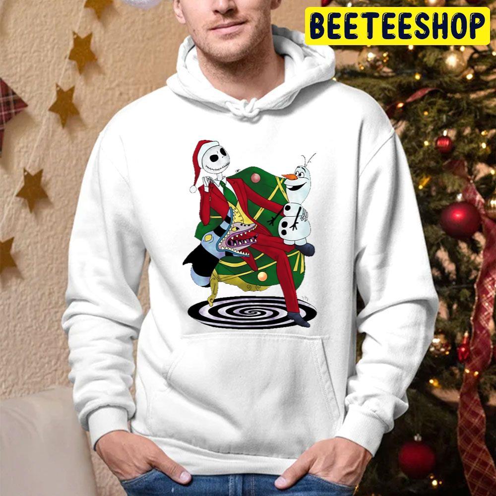 Jack & Olaf The Nightmare Before Christmas Beeteeshop Trending Unisex Hoodie