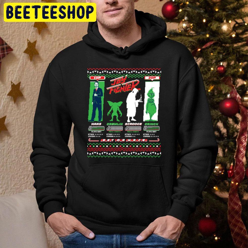 Joy Fighter Grinch Christmas Beeteeshop Trending Unisex Hoodie