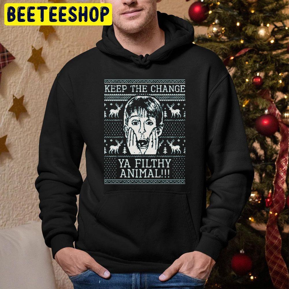 Keep The Change Ya Filthy Animal Home Alone Christmas Beeteeshop Trending Unisex Hoodie