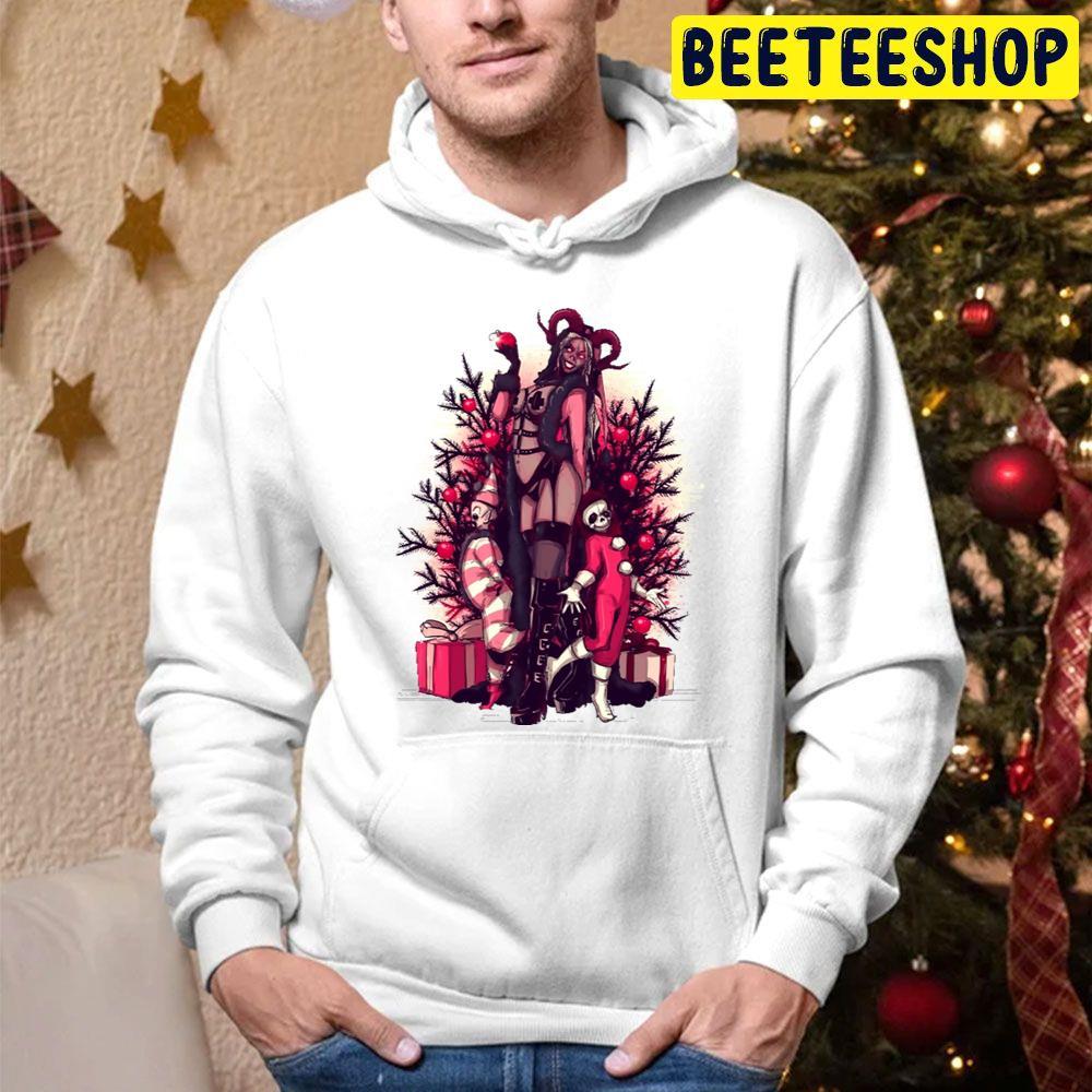 Lady Krampus Christmas Beeteeshop Trending Unisex Hoodie