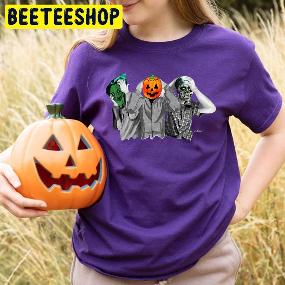 Mask Trio Colour Splash Halloween Iii Beeteeshop Trending Unisex T-Shirt