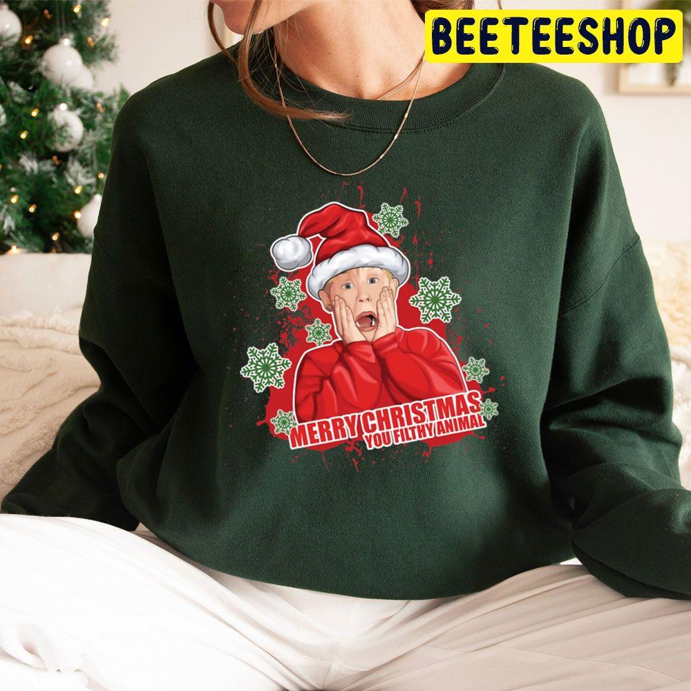 Merry Christmas Home Alone Beeteeshop Trending Unisex Sweatshirt