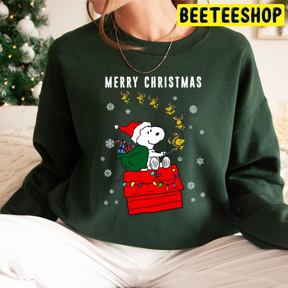 Merry Christmas Snoopy Dog Beeteeshop Trending Unisex Sweatshirt