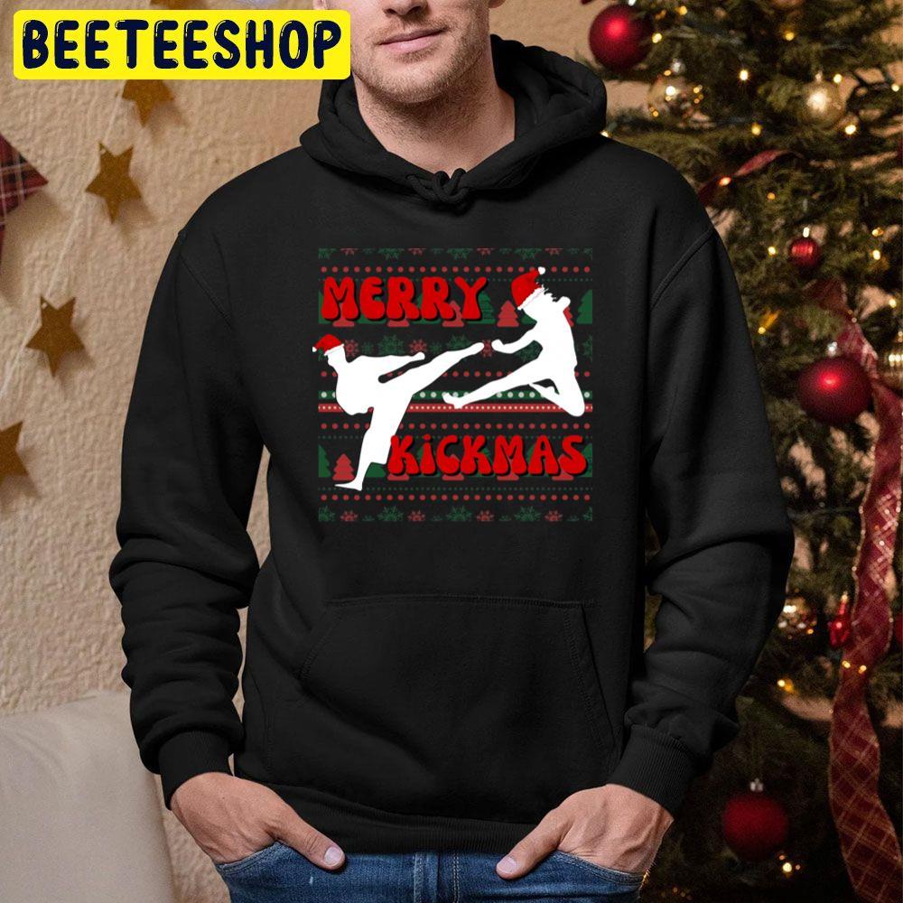 Merry Kickmas Christmas Beeteeshop Trending Unisex Hoodie