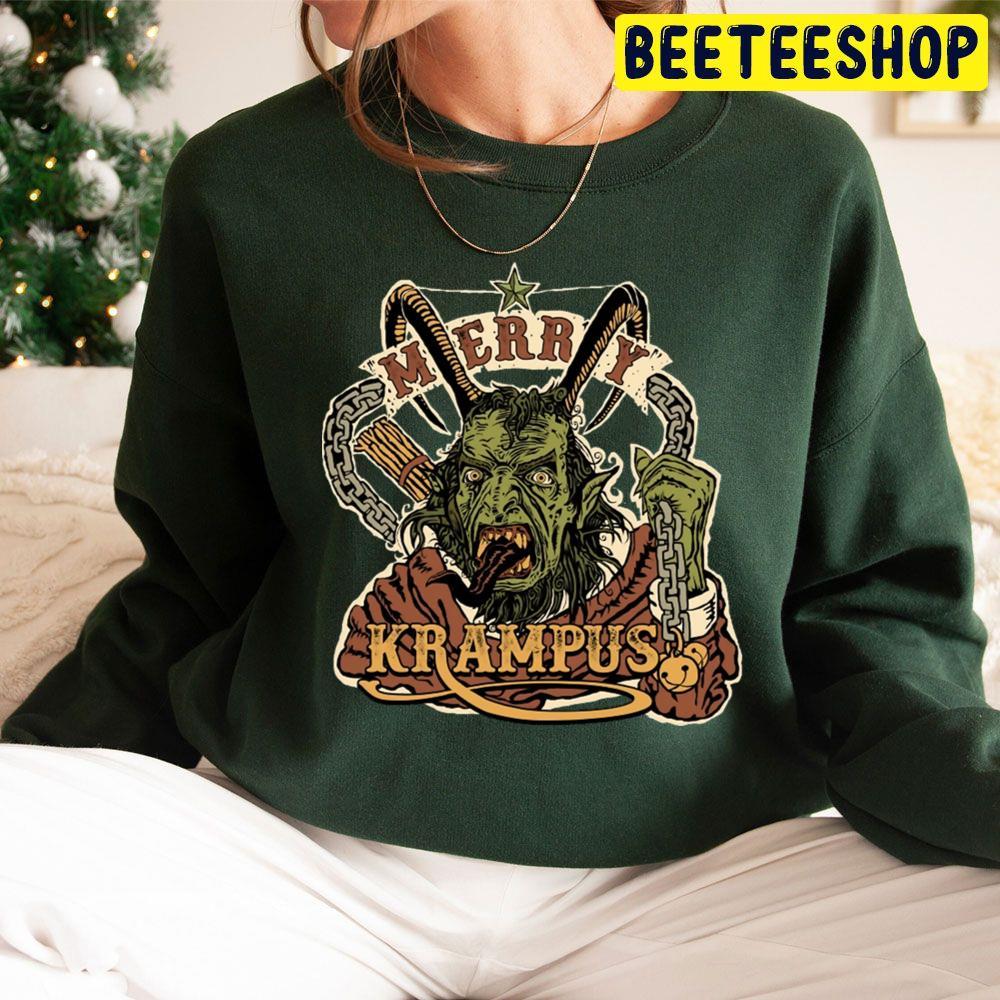 Merry Krampus Holiday Christmas Beeteeshop Trending Unisex Sweatshirt