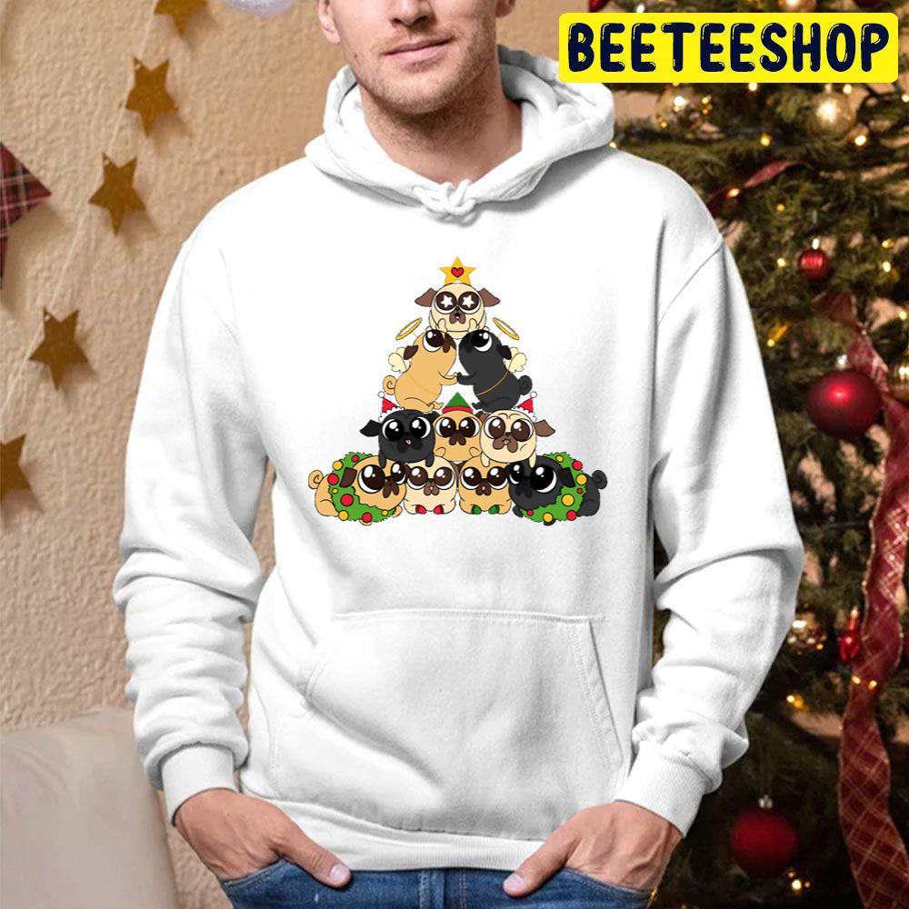 Merry Pugmas Christmas Beeteeshop Trending Unisex Hoodie