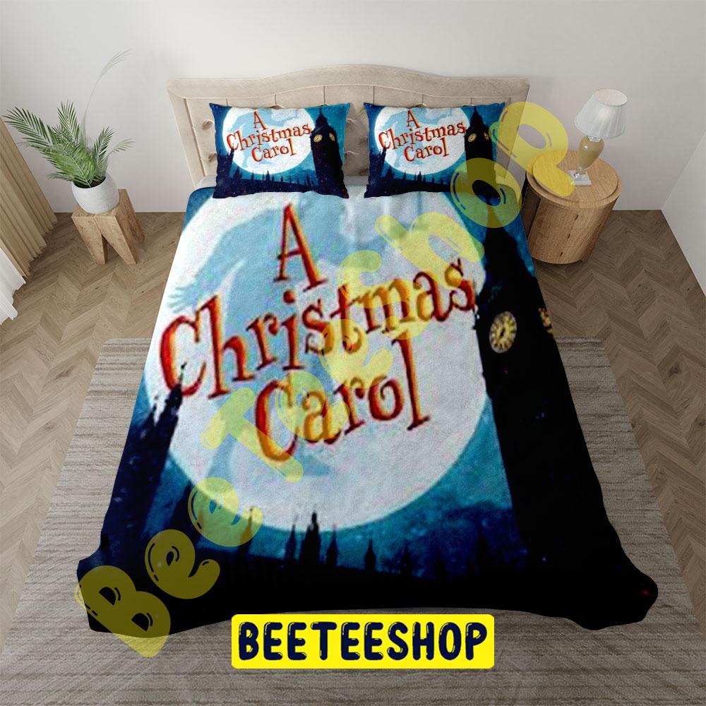 Moon Logo Scrooge A Christmas Carol Trending Bedding Set