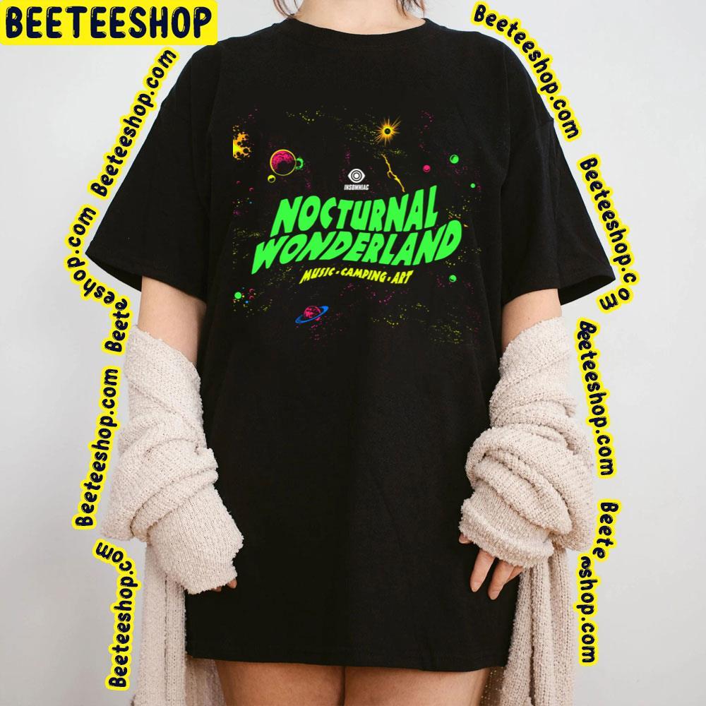 Nocturnal Wonderland 2023 Music Camoing Art Beeteeshop Trending Unisex T-Shirt