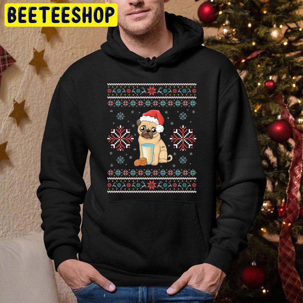 Not So Ugly Christmas Pug Merry Xmas Beeteeshop Trending Unisex Hoodie