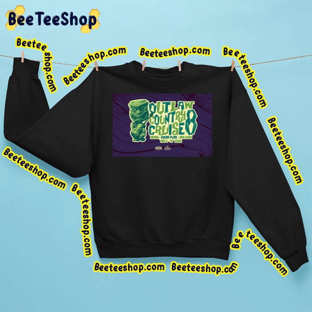 Outlaw Country Cruise 2024 Beeteeshop Trending Unisex Sweatshirt