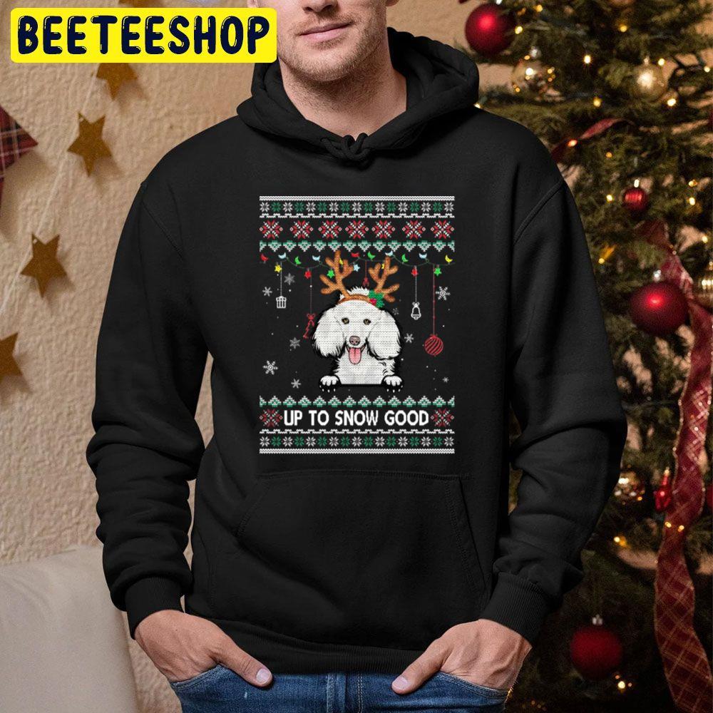 Poodle Dog Reindeer Ugly Christmas Xmas Beeteeshop Trending Unisex Hoodie