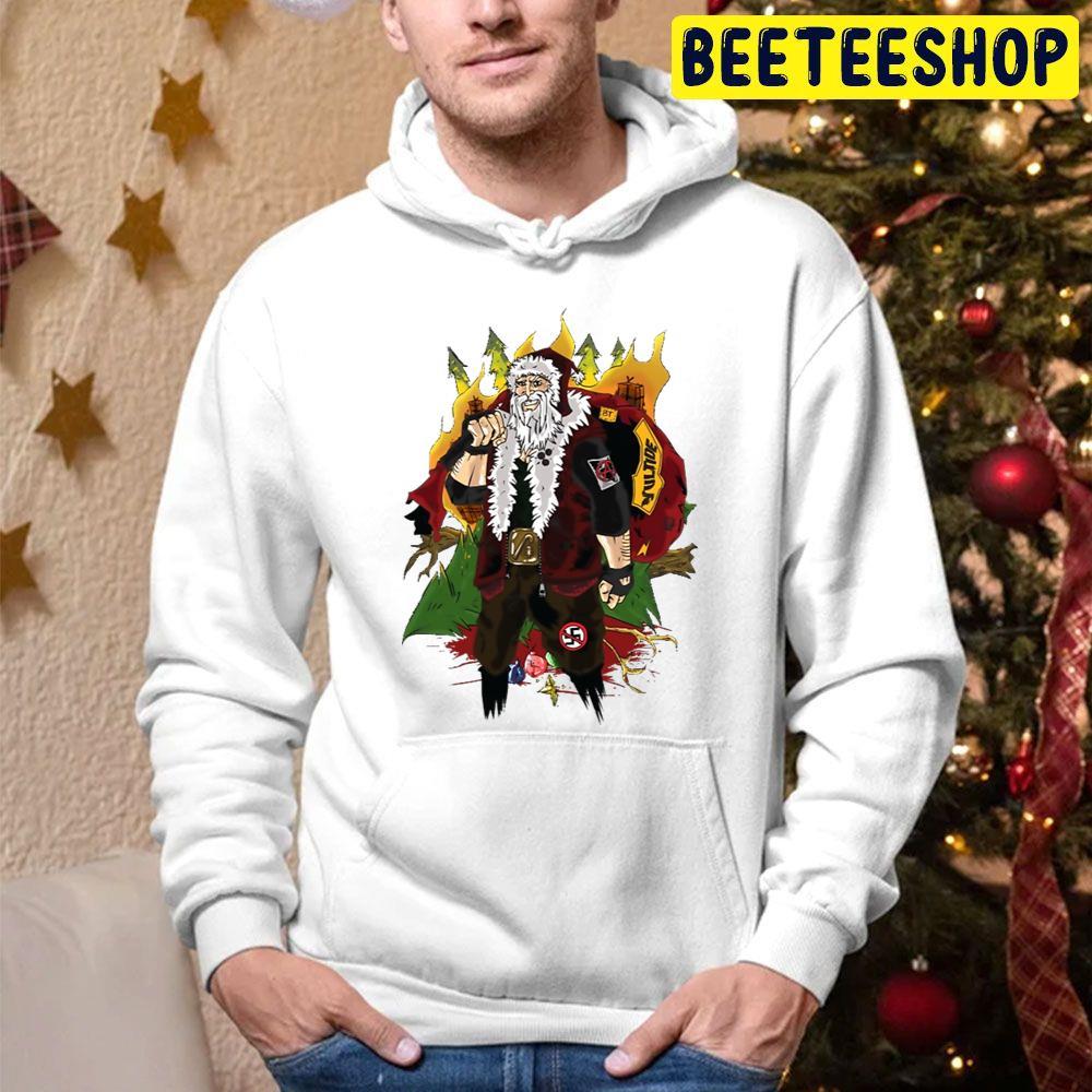 Punk Bad Santa Christmas Beeteeshop Trending Unisex Hoodie