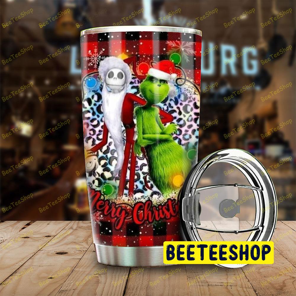 Red Art Jack And Grinch Trending Tumbler