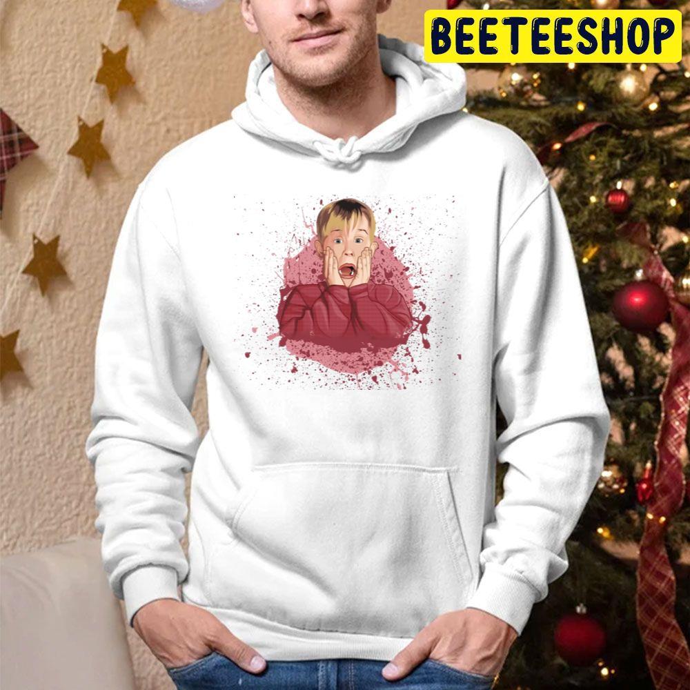 Red Ink Home Alone Christmas Beeteeshop Trending Unisex Hoodie