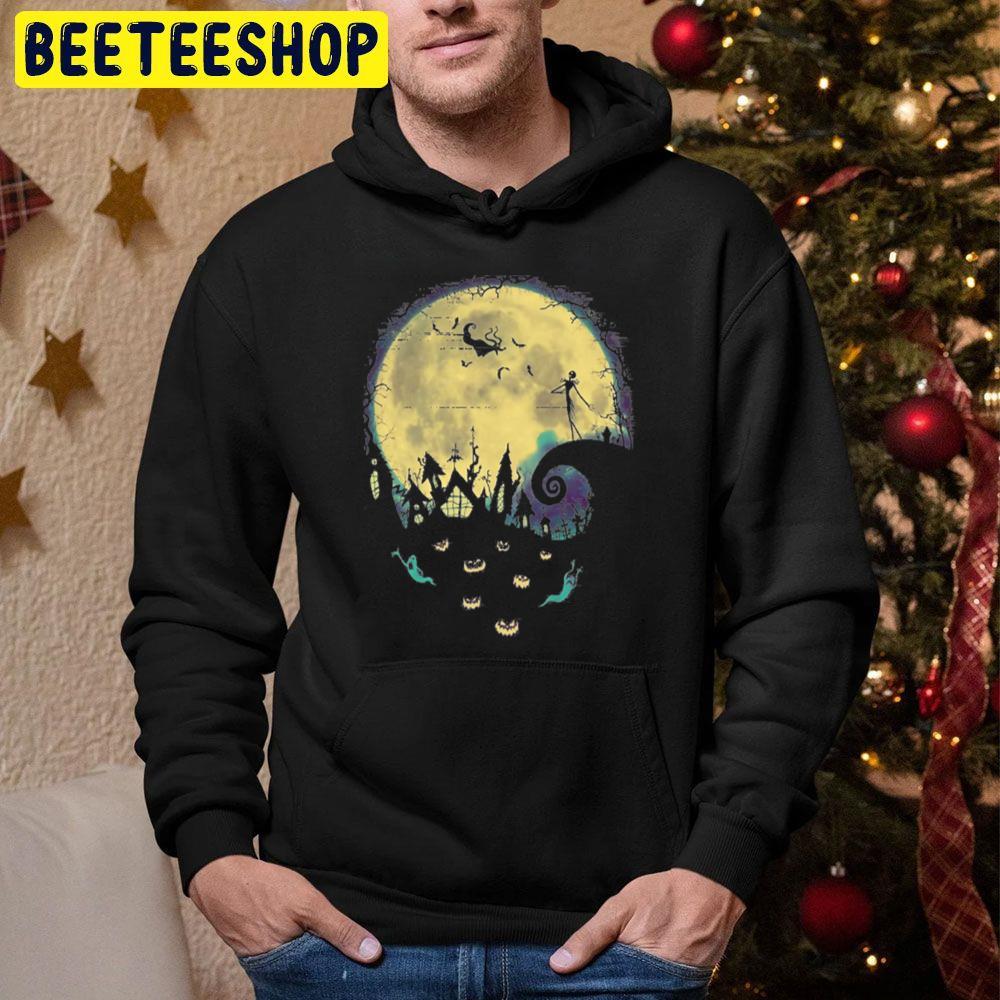 Retro Moon The Nightmare Before Christmas Beeteeshop Trending Unisex Hoodie