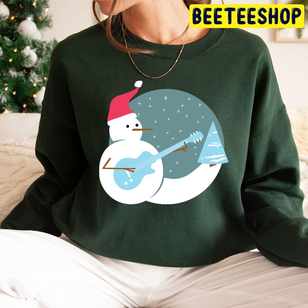 Rock & Roll Frosty The Snowman Christmas Beeteeshop Trending Unisex Sweatshirt