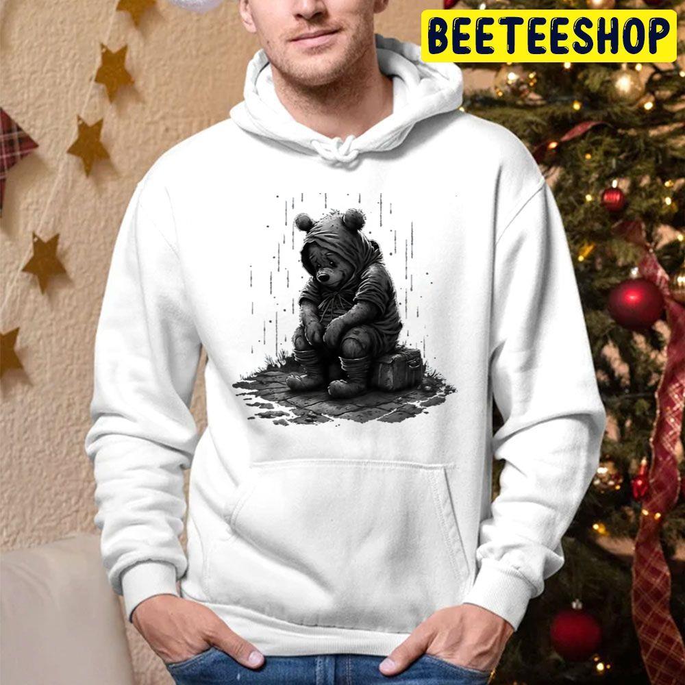 Sad Winnie The Pooh A Very Merry Pooh Year Beeteeshop Trending Unisex Hoodie