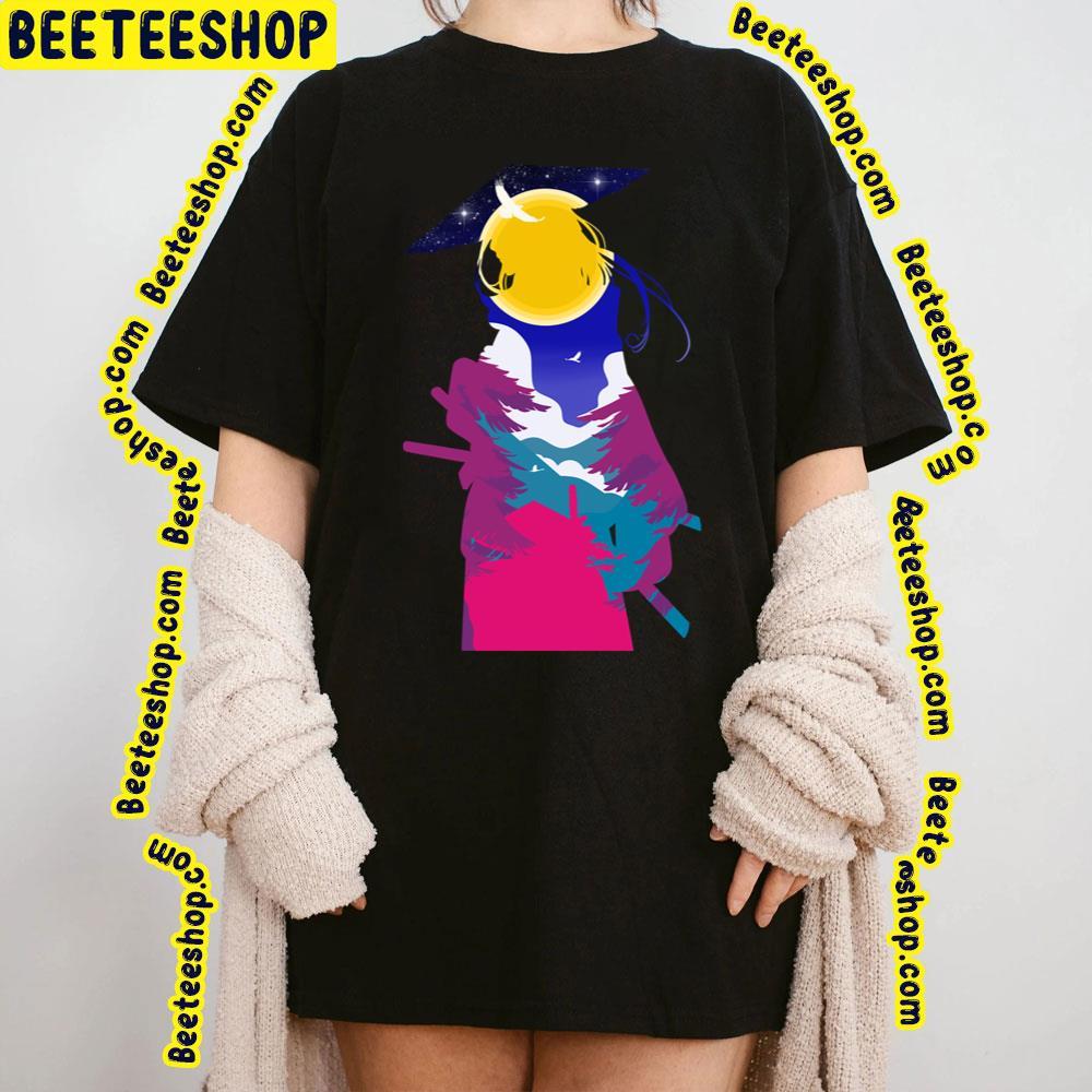 Samurai Moonlight Under Ninja Beeteeshop Trending Unisex T-Shirt