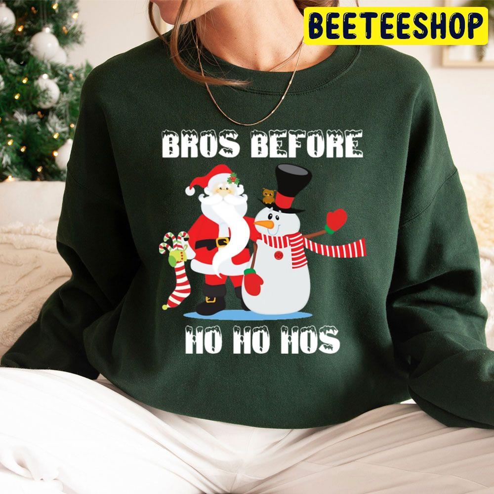 Santa And Frosty The Snowman Christmas Beeteeshop Trending Unisex Sweatshirt